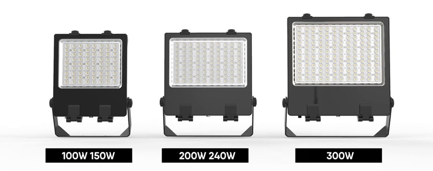 100W-300W Linkable LED Flood Light Fixtures