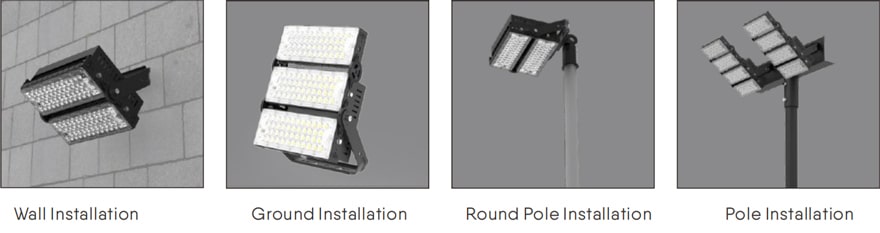 slim pro led sports lighting installation method