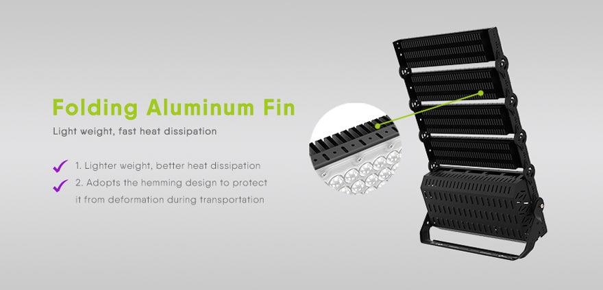 floding aluminum fin design