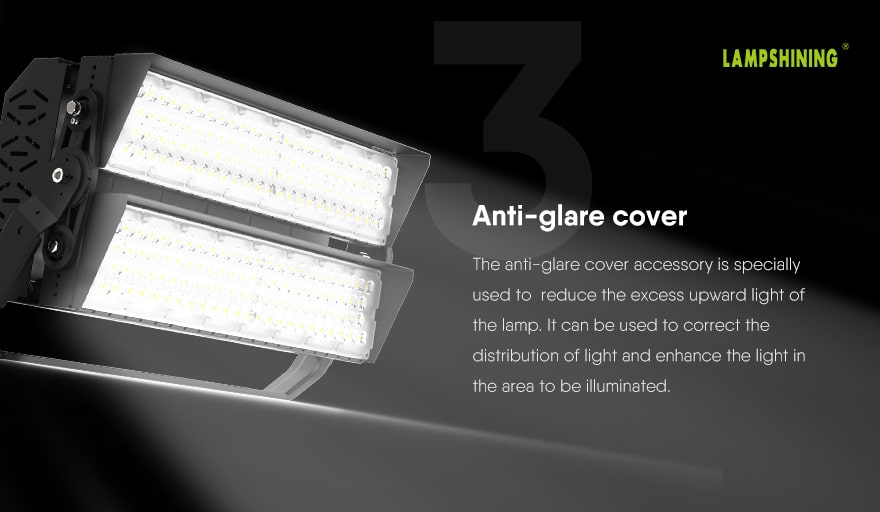 400W Slim ProX led stadium light Anti-glare cover accessory