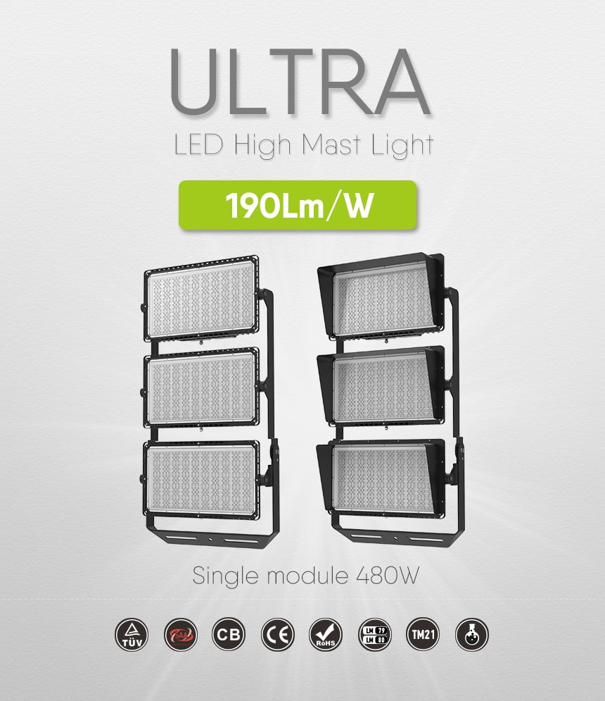 1440W ultra series LED High Mast Lights