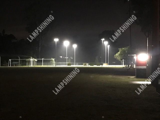 lit up netball courts