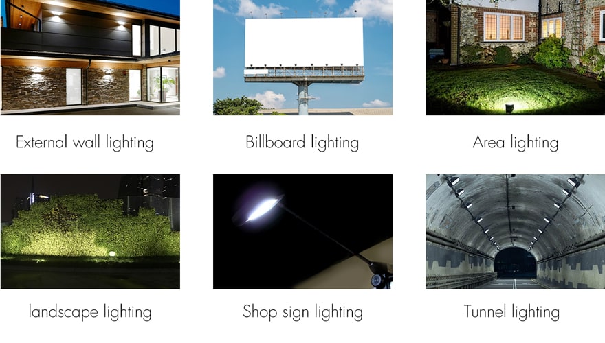Nemo EKO 75W LED Flood light can be applied to External wall, Bilboard, Area, landscape, Shop sign, Tunnel lighting