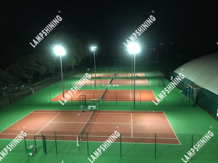 Case of 200W 40 60 degree NEMO LED Flood Light for France Outdoor Tennis Court