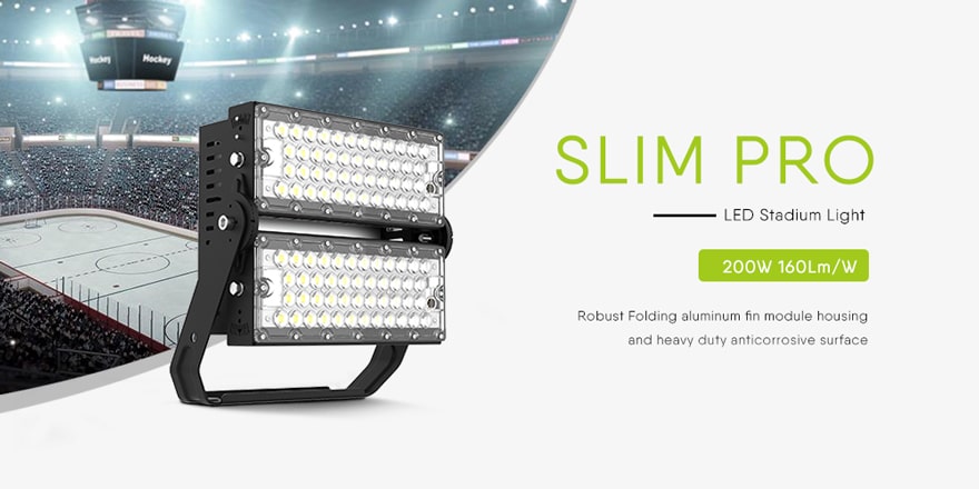 200W Slim Pro LED Stadium Flood Light