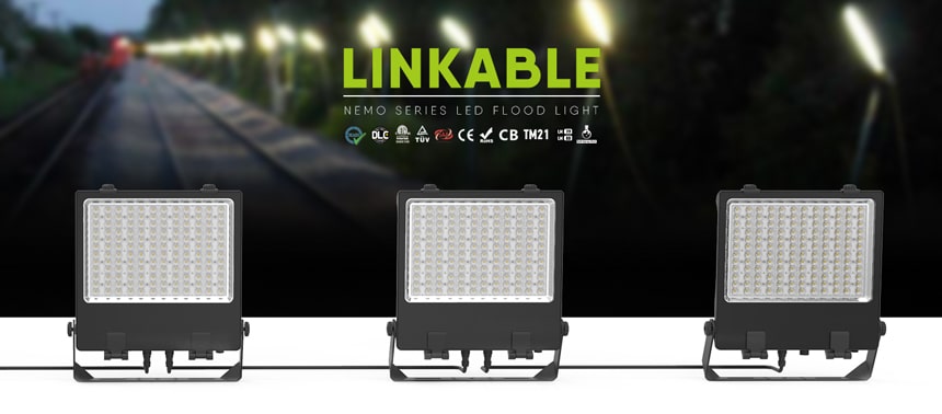 110V 220V Linkable LED Flood Light Fixtures
