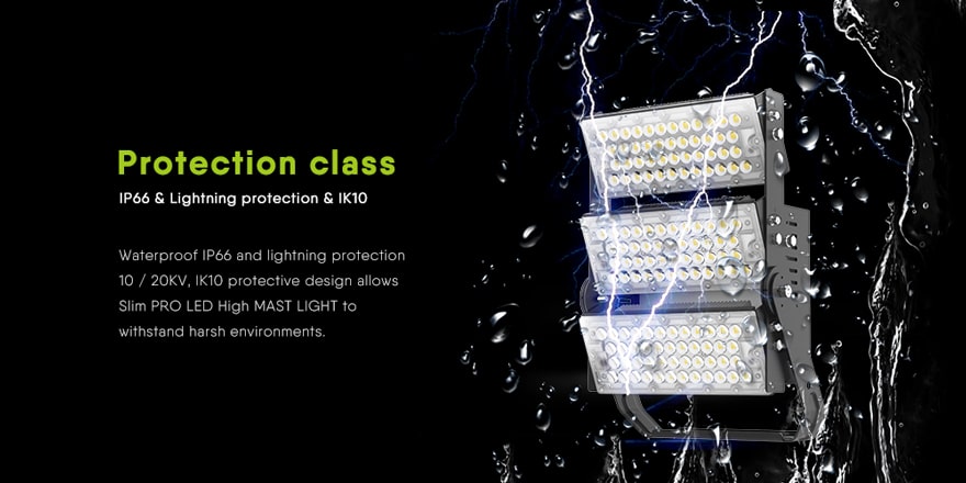 introduce waterproof,lightning protection, ik10 design