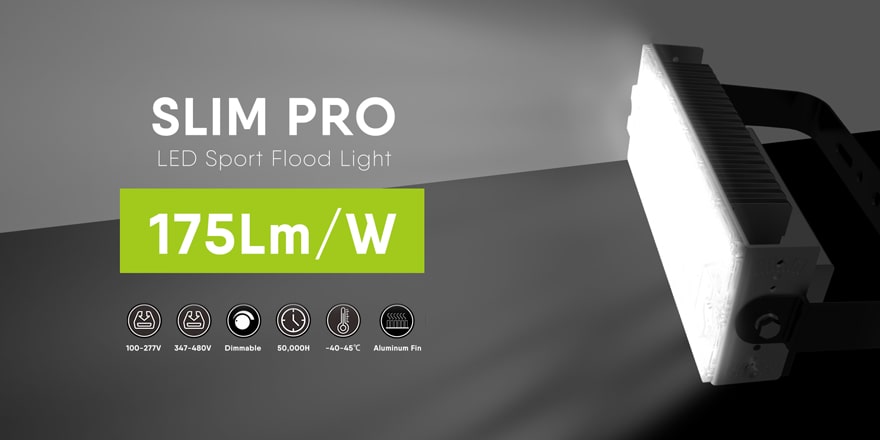100W Slim Pro LED Sport Flood Light Fixtures