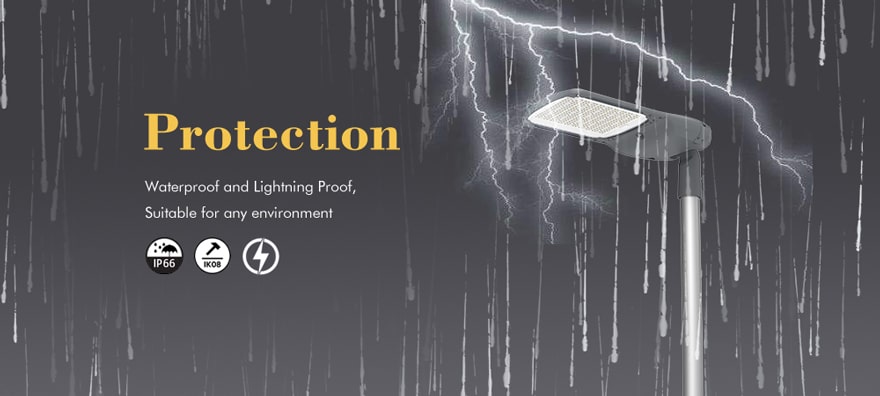 180w led street lights waterproof and lightning proof