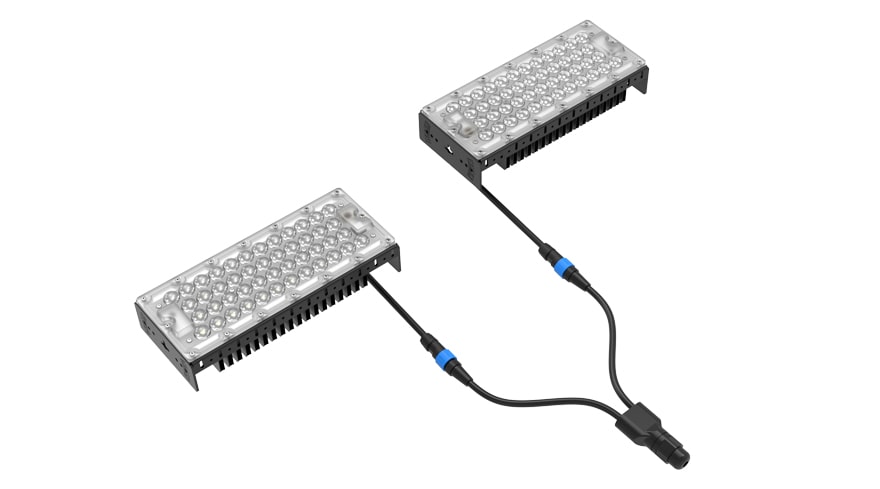 m15 plug connects to SLIM PRO LED module