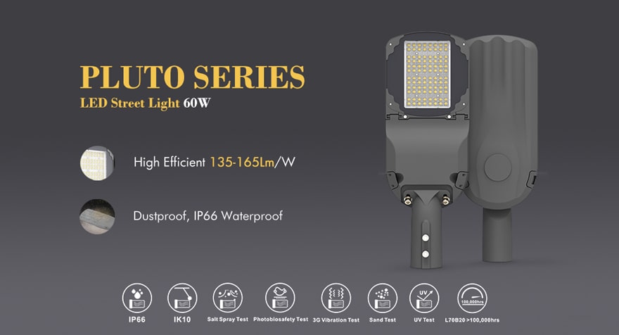 pluto 60w led street light