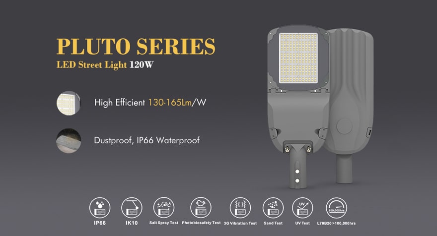 pluto 120w led street light