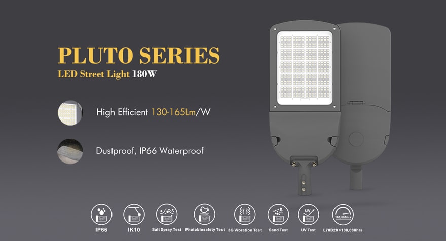 pluto 180w led street light