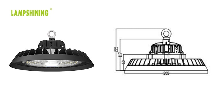 (Intergrated Sensor) 150W UFO LED High Bay Light