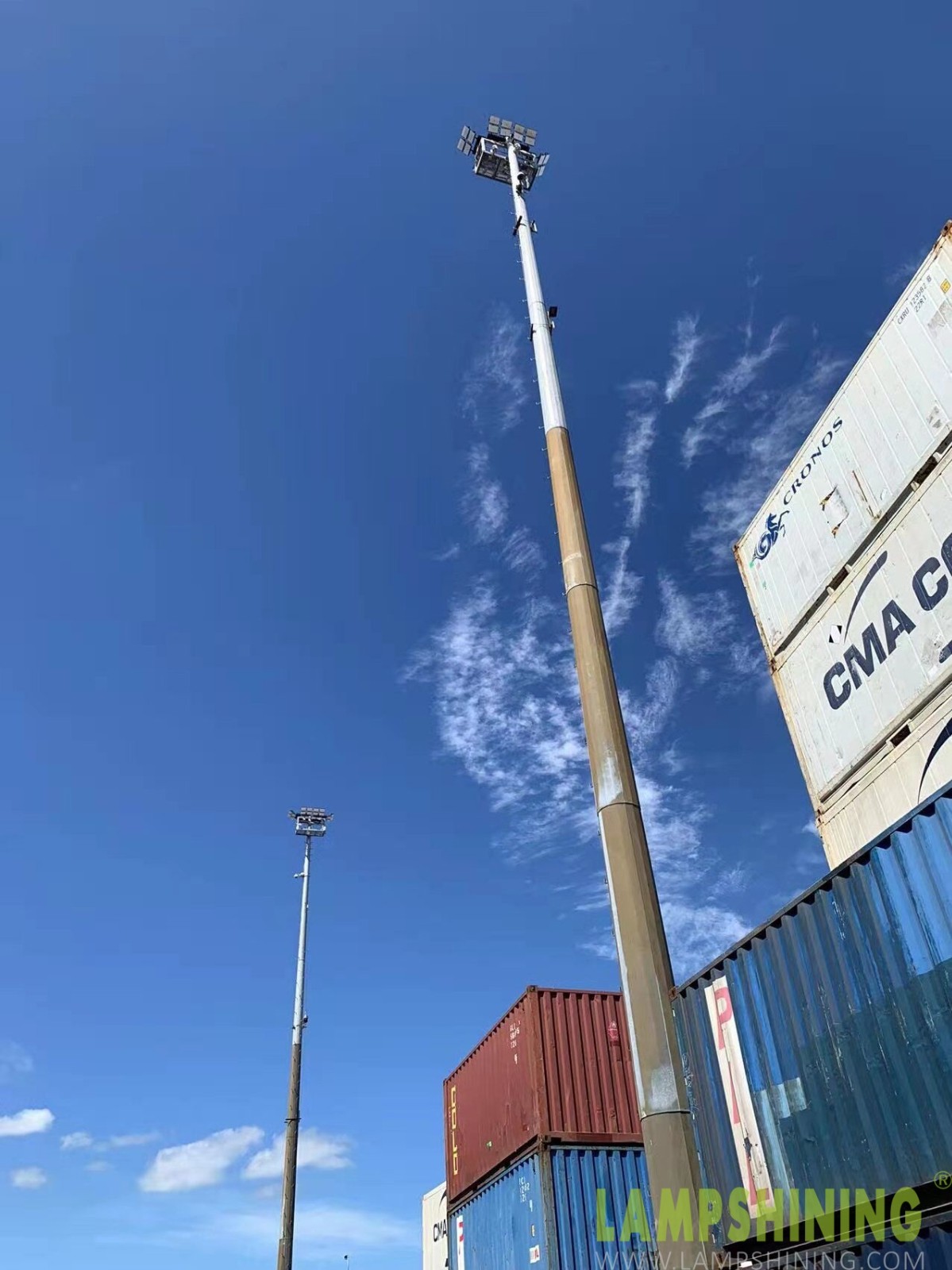 Fiji Port Terminal Lighting Projects -Dragonfly LED high mast Light 1200W