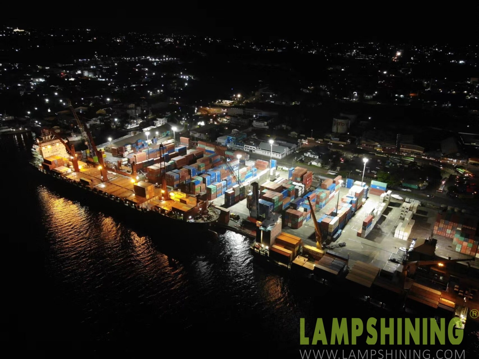 Fiji Port Terminal Lighting Projects -Dragonfly LED high mast Light 1200W