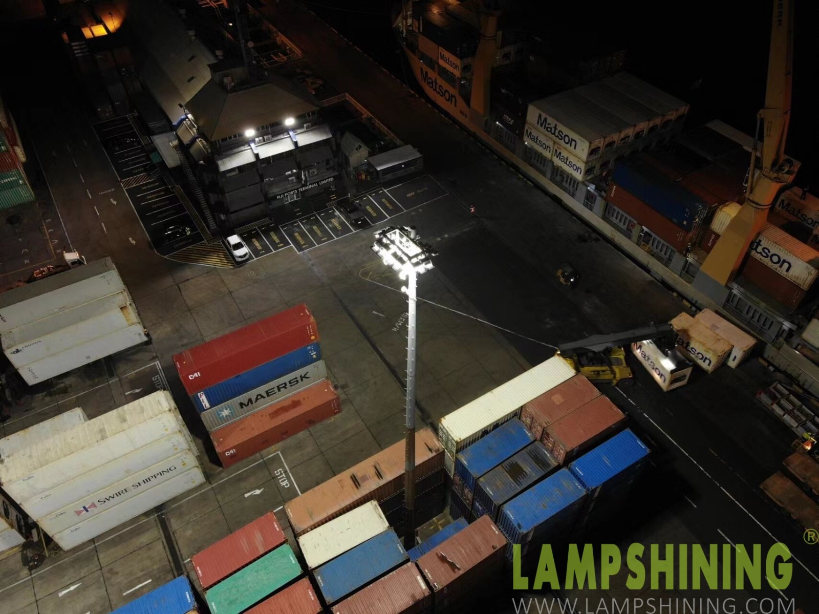 Fiji Port Terminal Lighting Projects -Dragonfly LED high mast Light 1200W