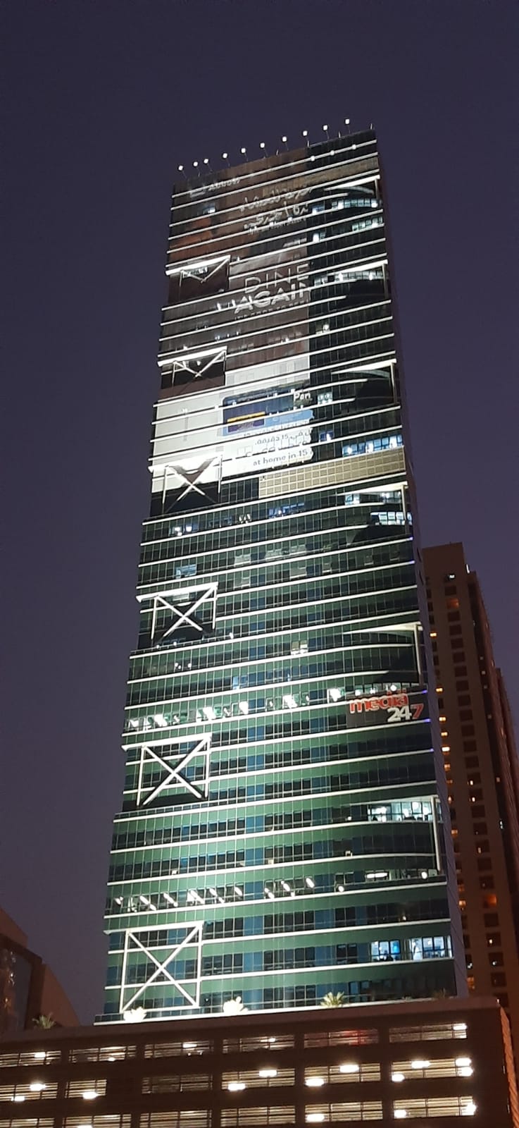 Dubai Tower Architectural Lighting