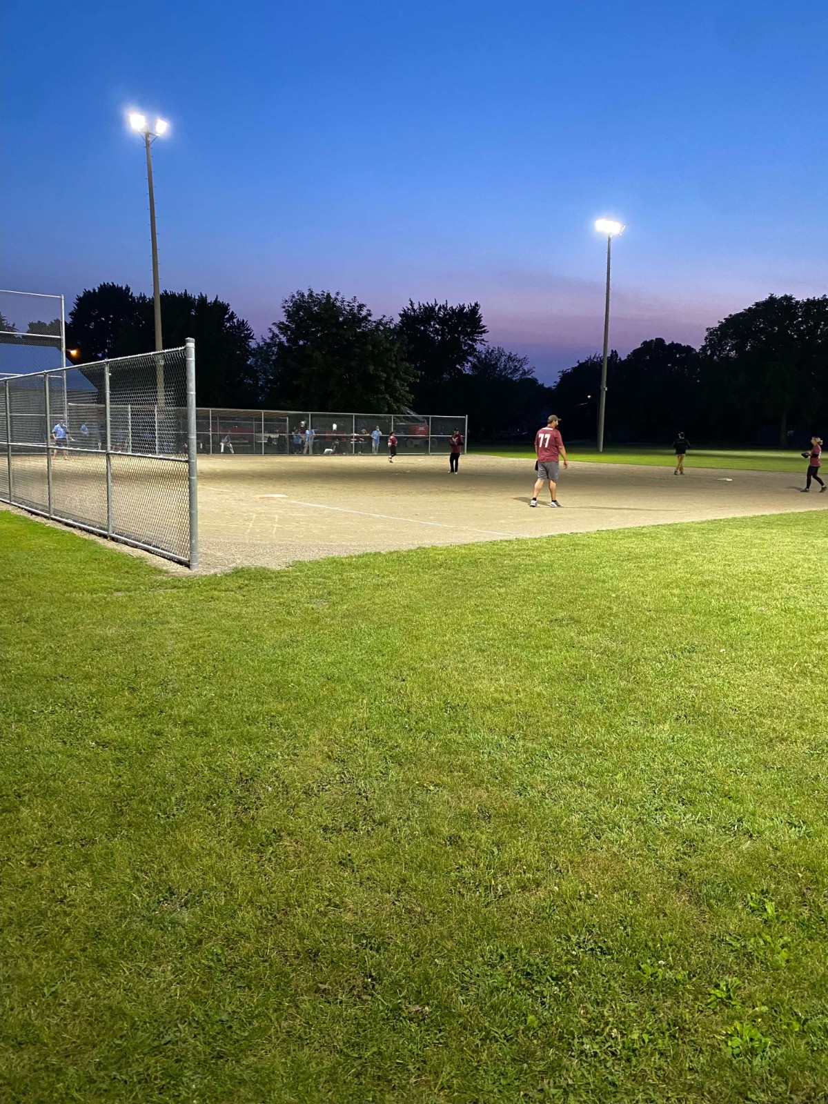 Canadian baseball field lighting case, 720W Pro led high mast lights