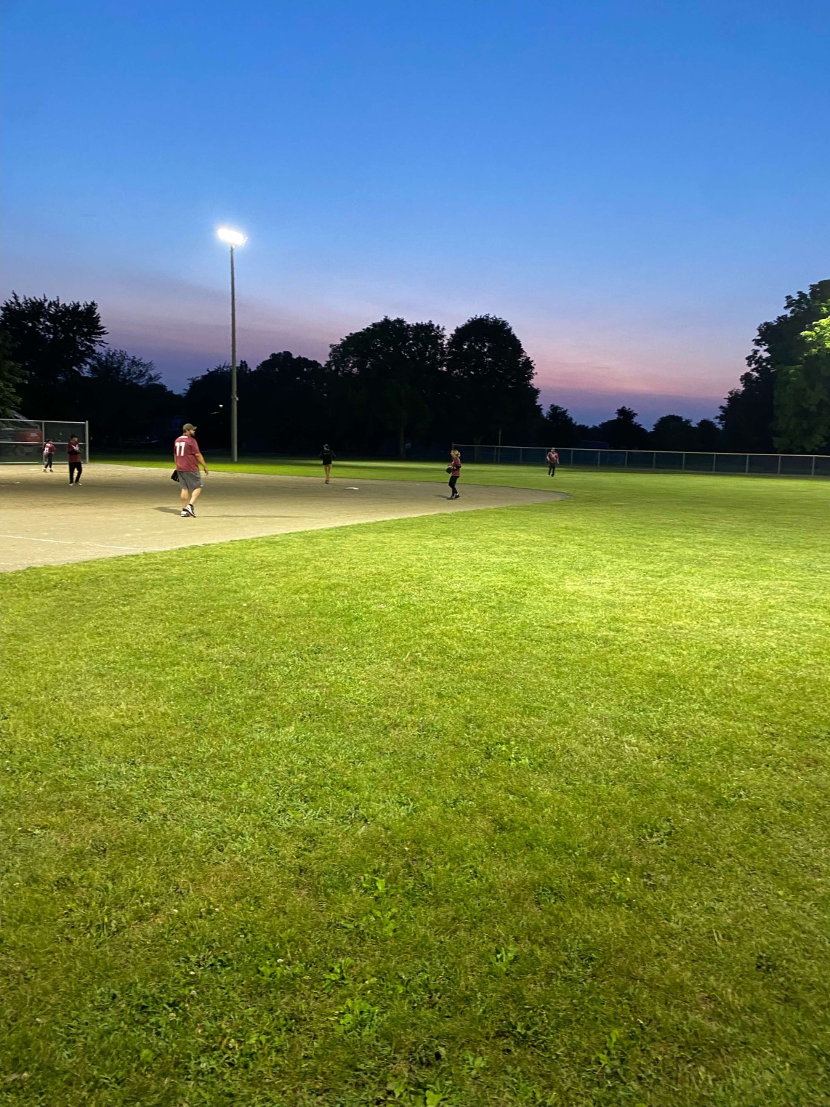 Canadian baseball field lighting case, 720W Pro led high mast lights