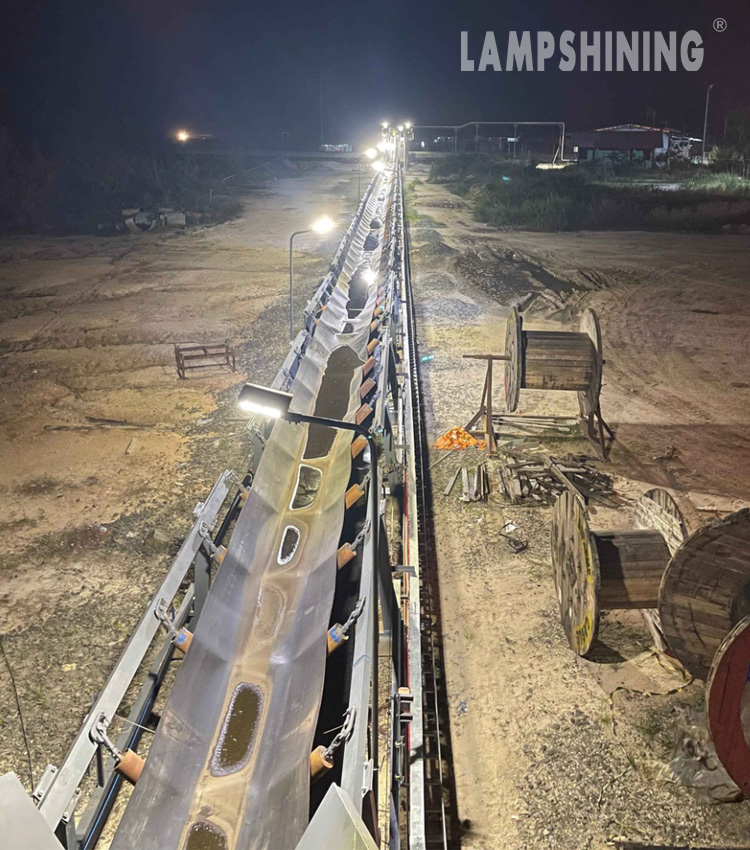 LED mine conveyor lighting