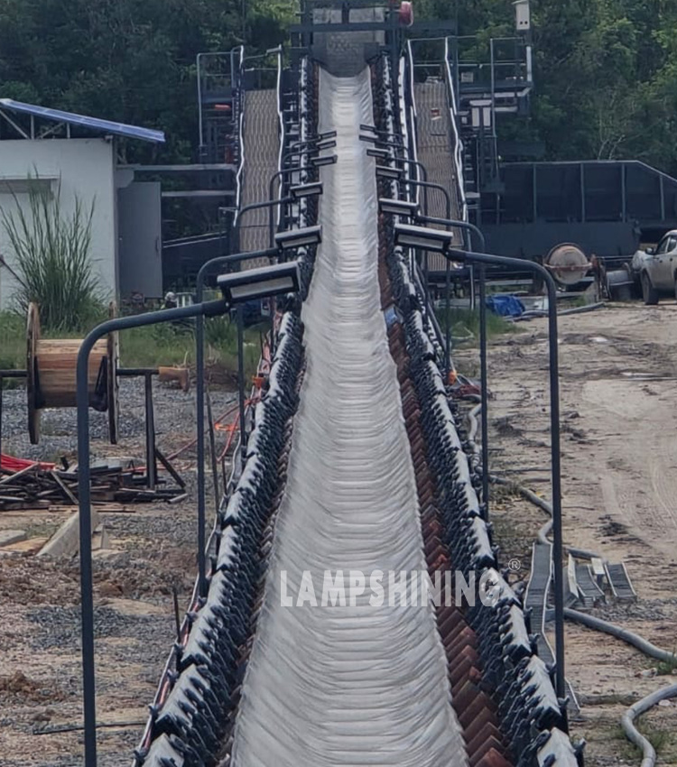 Mine Conveyor LED Lighting in Indonesia -LED Conveyor Lights