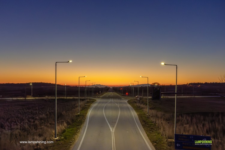 Road lighting case in Europe - Pluto led street lights