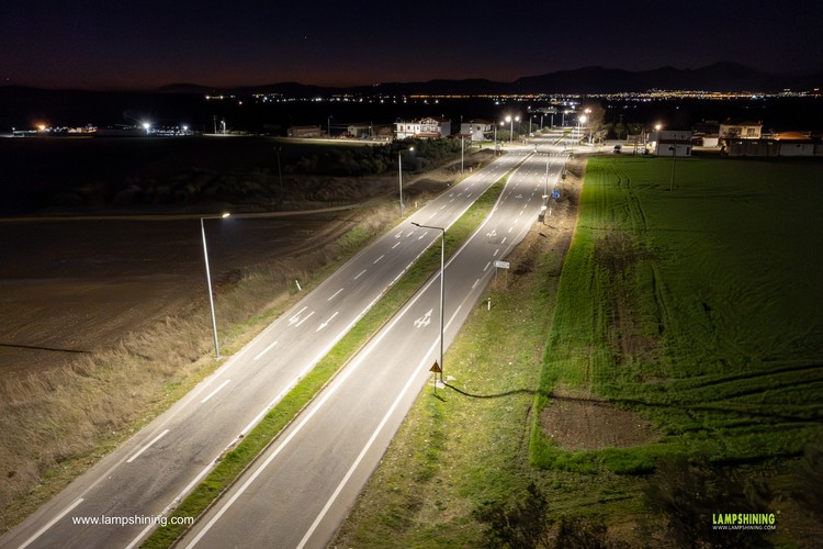 Road lighting case in Europe - Pluto led street lights