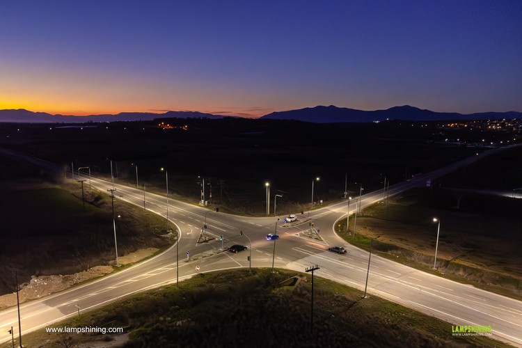 Road lighting case in Europe - Pluto led street lights