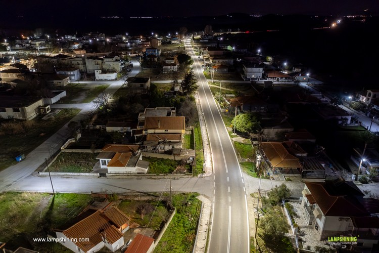 Road lighting case in Europe - Pluto led street lights