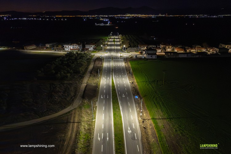 Road lighting case in Europe - Pluto led street lights