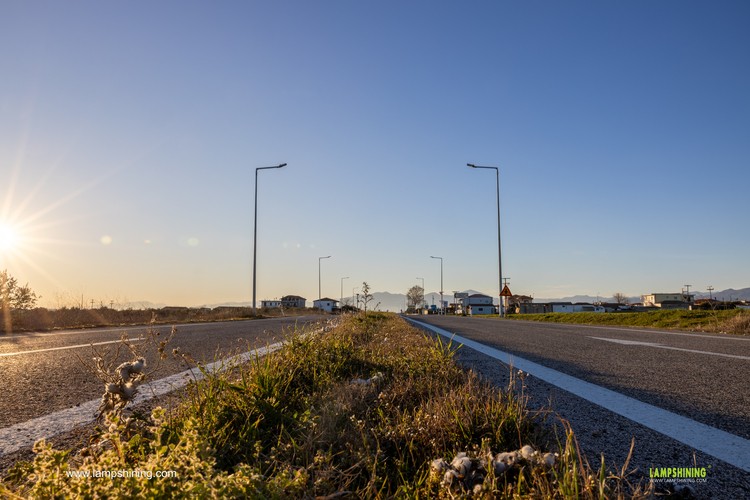 Road lighting case in Europe - Pluto led street lights