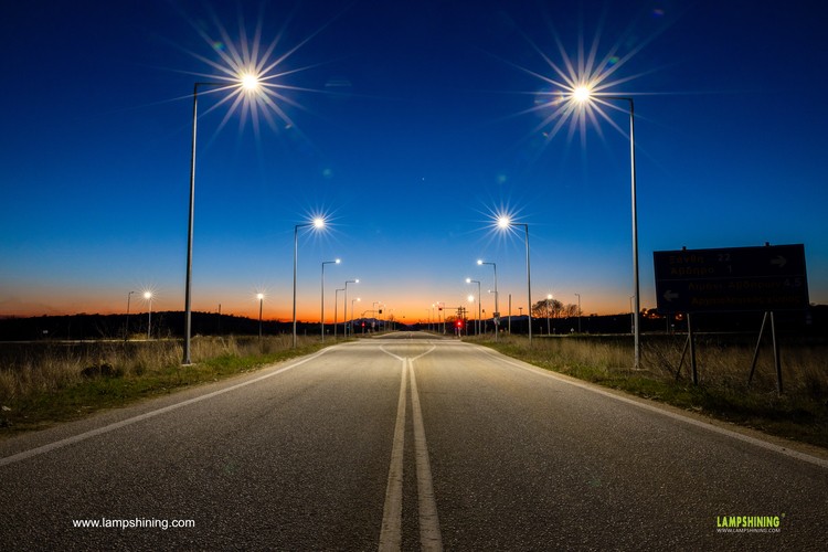 Road lighting case in Europe - Pluto led street lights
