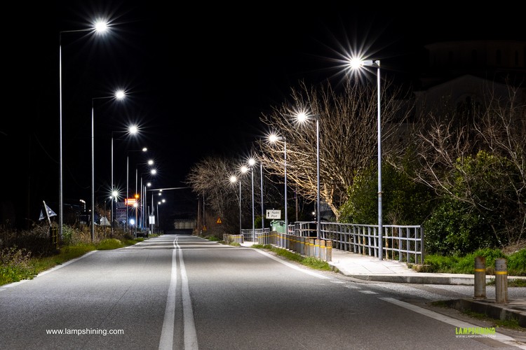 Road lighting case in Europe - Pluto led street lights