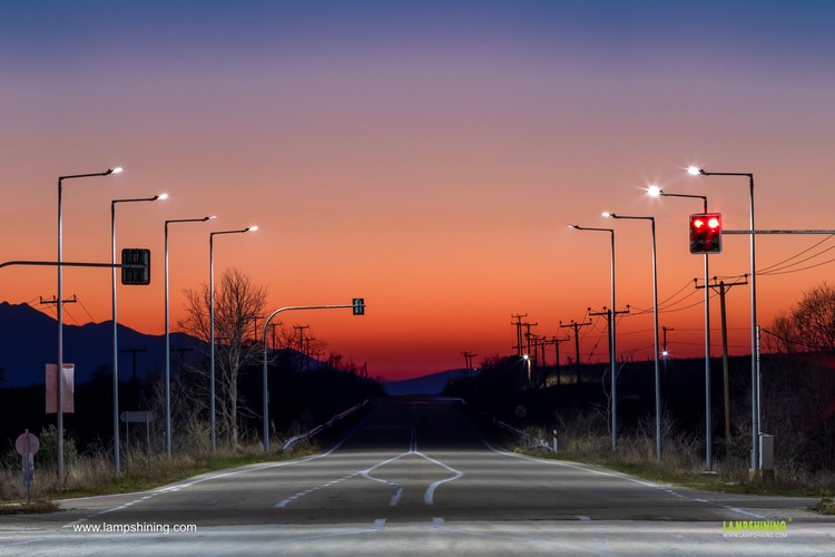 Road lighting case in Europe - Pluto led street lights