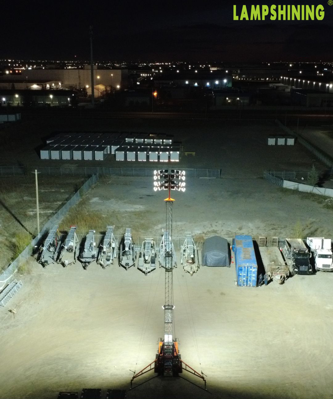 Canada Mobile Light Tower Project | Ultra 300W Tower LED Lights Canada Mobile Light Tower Project | Ultra 300W Tower LED Lights