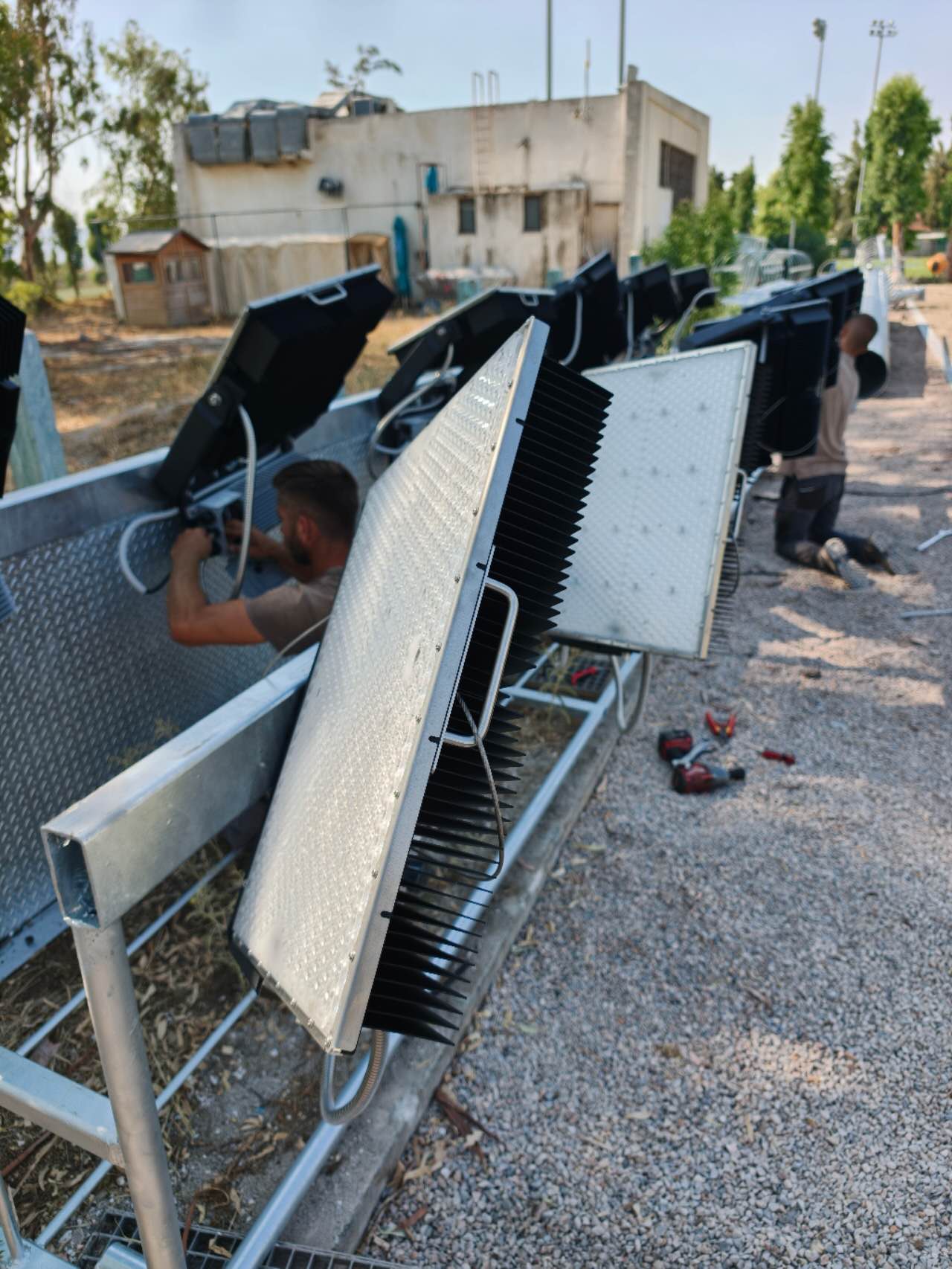 Greece Football Stadium Lighting Project – Ultra-S 1500W LED High Mast Lights Greece Football Stadium Lighting Project – Ultra-S 1500W LED High Mast Lights