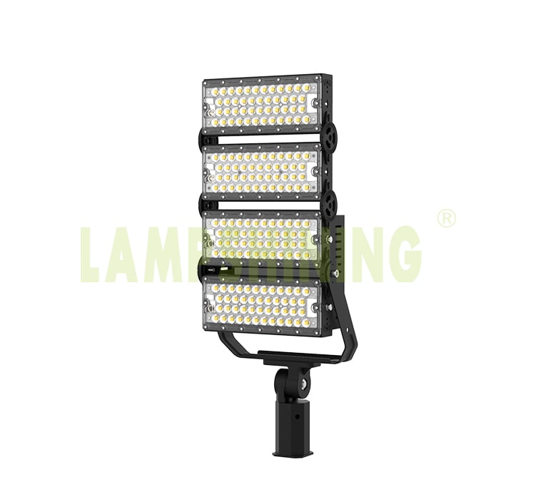 400W 480W Light Tower Light Fixtures - 100-277V 10kg Dimmable Aluminum Fin Bracket Module Flood Light