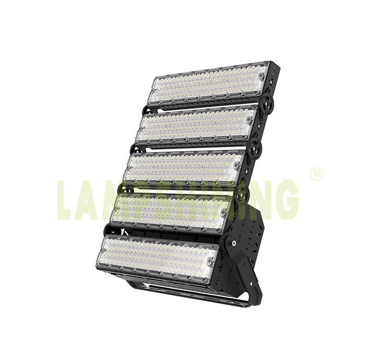 1000W Aluminum 5 Module LED Sport Light Fixtures, Outdoor 20Kg IP66 Waterproof 100-277V Arean Light