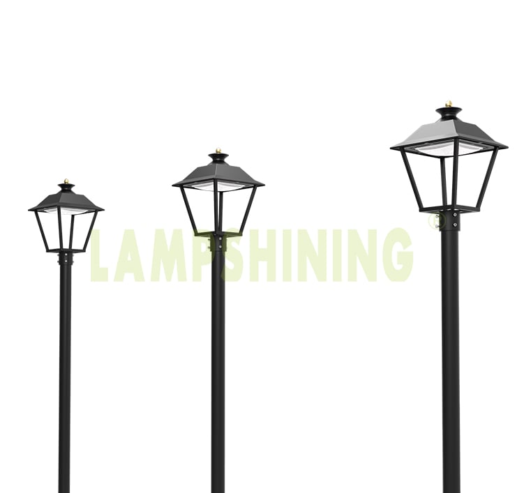 LED Post Top Pole Lights, DLC 60W 7800Lm 3000K Outdoor Urbanscape Decorative Area Top Light Fixtures