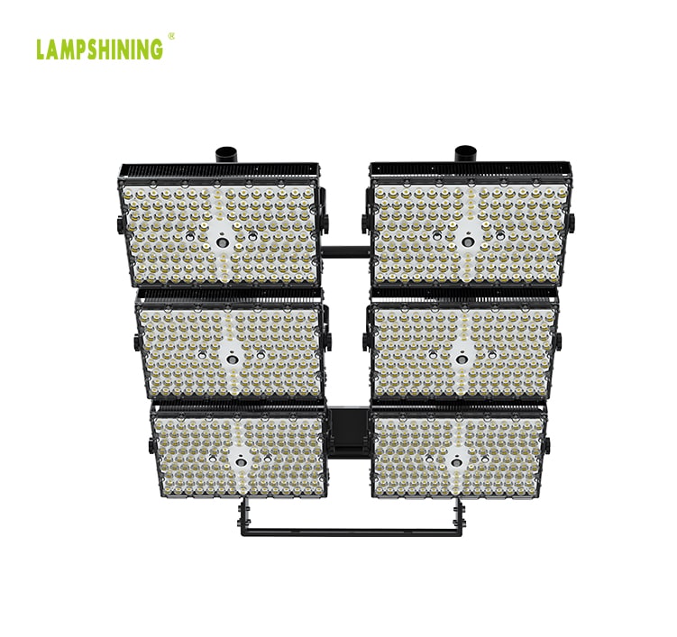 1800W LED Area Flood Light Fixtures - 100-277V 5000K 306,000lm Super Bright Outdoor 6 Modules Work Light