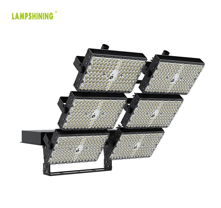 1800W LED Area Flood Light Fixtures - 100-277V 5000K 306,000lm Super Bright Outdoor 6 Modules Work Light