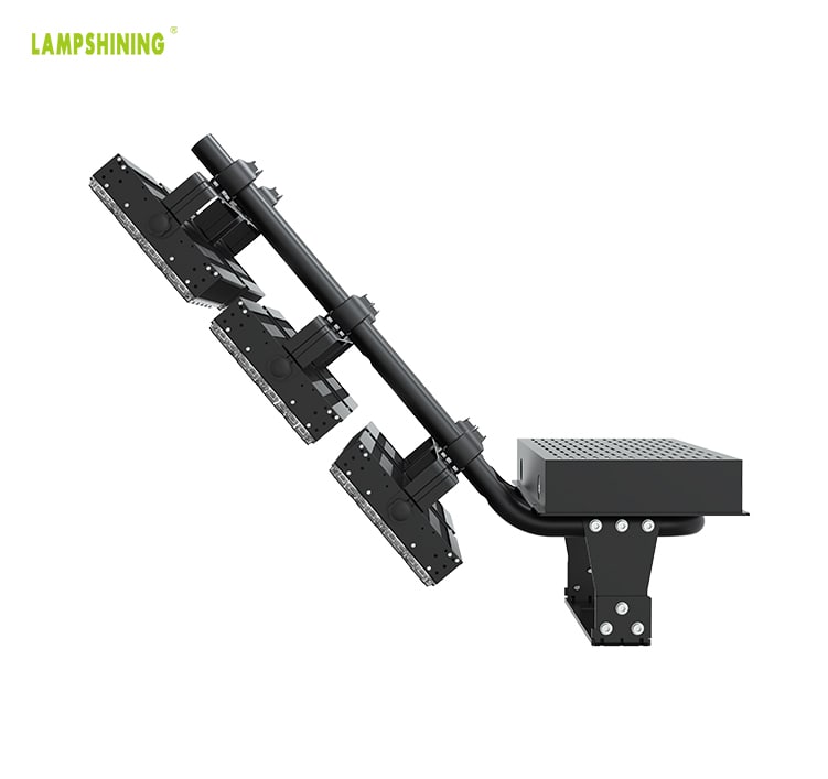 LED Stadium Light 1440W - Adjustable 6 Module Outdoor Waterproof Flood Light - 3000W Equivalent