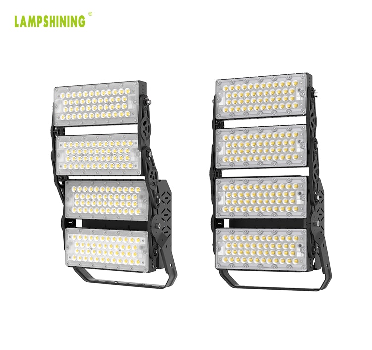 480W LED High Mast Area Light - 74400lm 4 module Rotatable High uniformity Waterproof Lighting Fixture