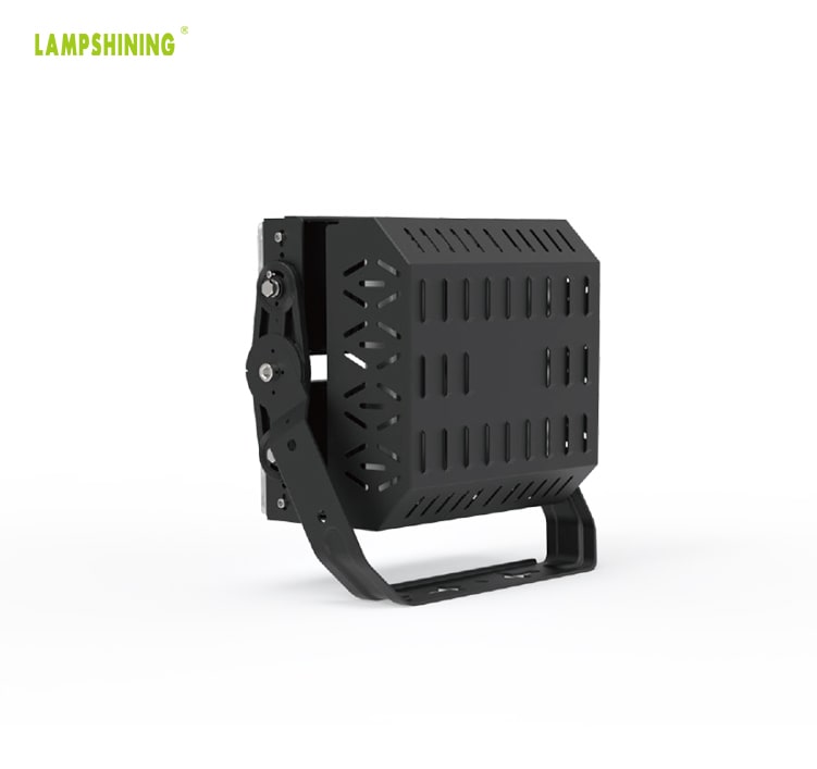 200W 35,000lm LED Flood Light - DLC TUV IP66 Black Bracket Rotatable 100-277V Uniformity Sport Light