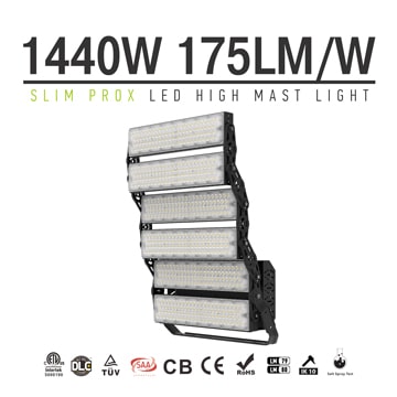 High Power 1440W Slim ProX LED High Mast Light, Flood Lights, High Pole Energy-saving LED Lights 