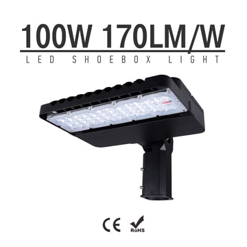 100W CE RoHS LED park road Light Fixtures 170Lm/W 17,000Lm 