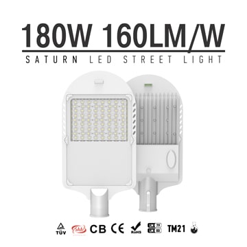 180W LED Street & Rural Roadway Lighting - 60mm Arm Smart Parking Lot Outdoor landscape LED Lights