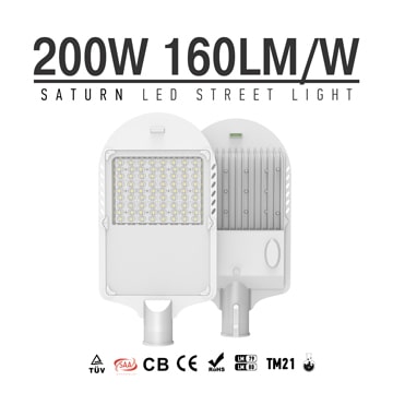 200W 32000Lm Saturn LED Street light | Outdoor Dusk to Dawn Factory Area, Lighting