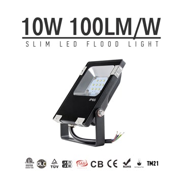 10W LED Flood Light Fixtures 1300Lm Waterproof CE RoHS SAA Ctick